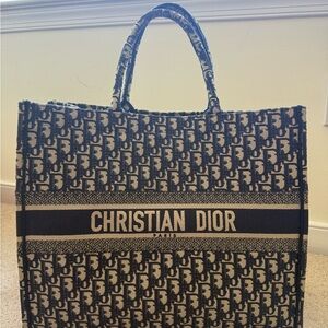 Dior Oblique Canvas Book Tote Large